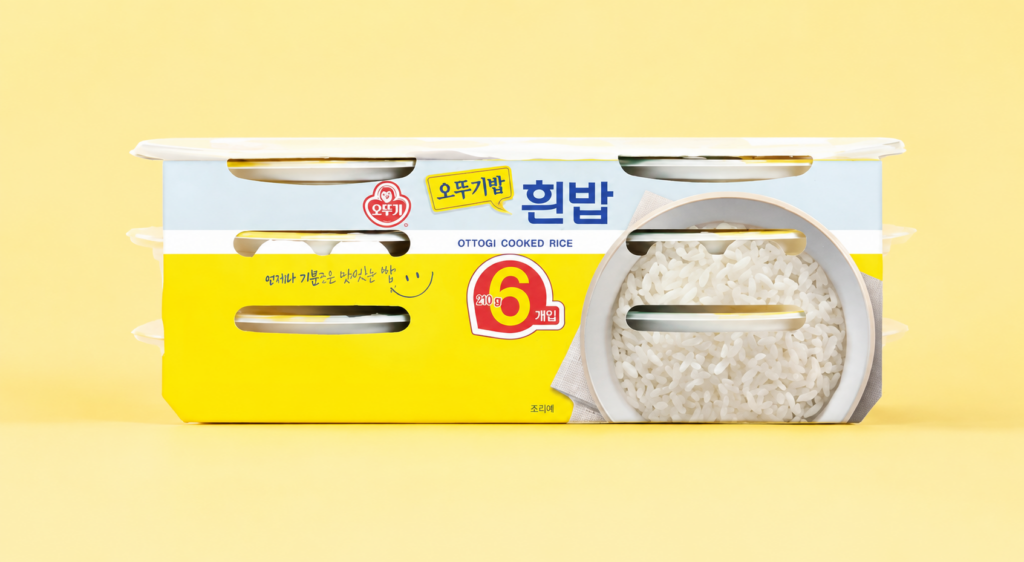 오뚜기밥 흰밥 210g 6개 추천｜간편한 한 끼 즉석밥 오뚜기 흰밥 제품 이미지